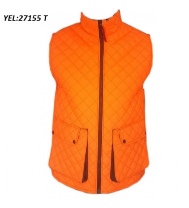 SLEEVELESS ONE SIDED QUILTED VEST