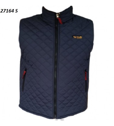 SLEEVELESS DOUBLE-SIDED QUILTED BLACK VEST